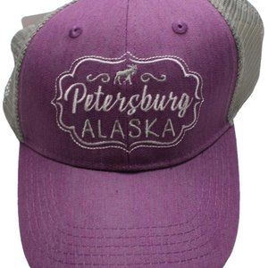 Women's Mesh Trucker Hat Petersburg Alaska Strapback Hat Cap
